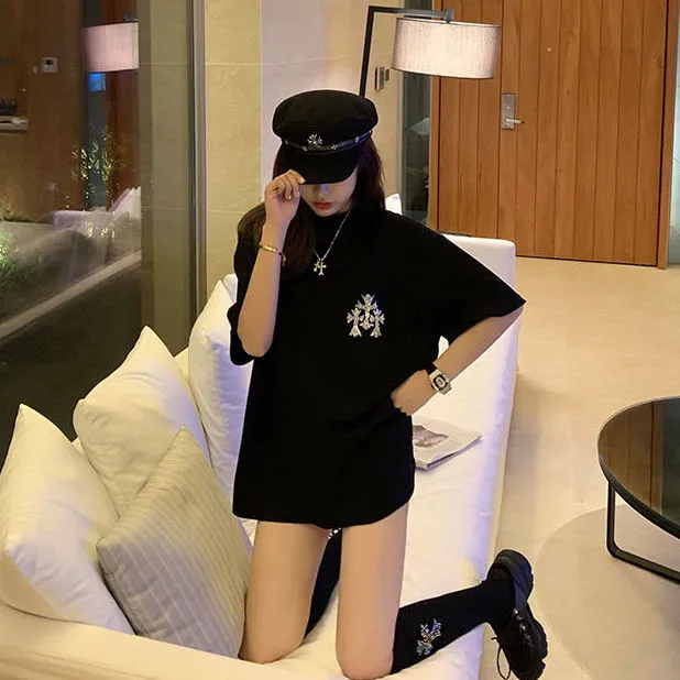 NO.1人気 大人気 カジュアル 2色選べる プリント オーバーサイズ 通気性 Ｔシャツ