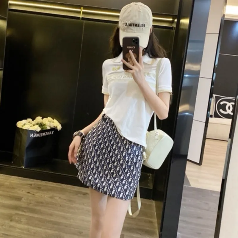 『S-L』単品注文 元気いっぱい カジュアル スタイリッシュ 快適 フィット感  シンプル Ｔシャツ スカート