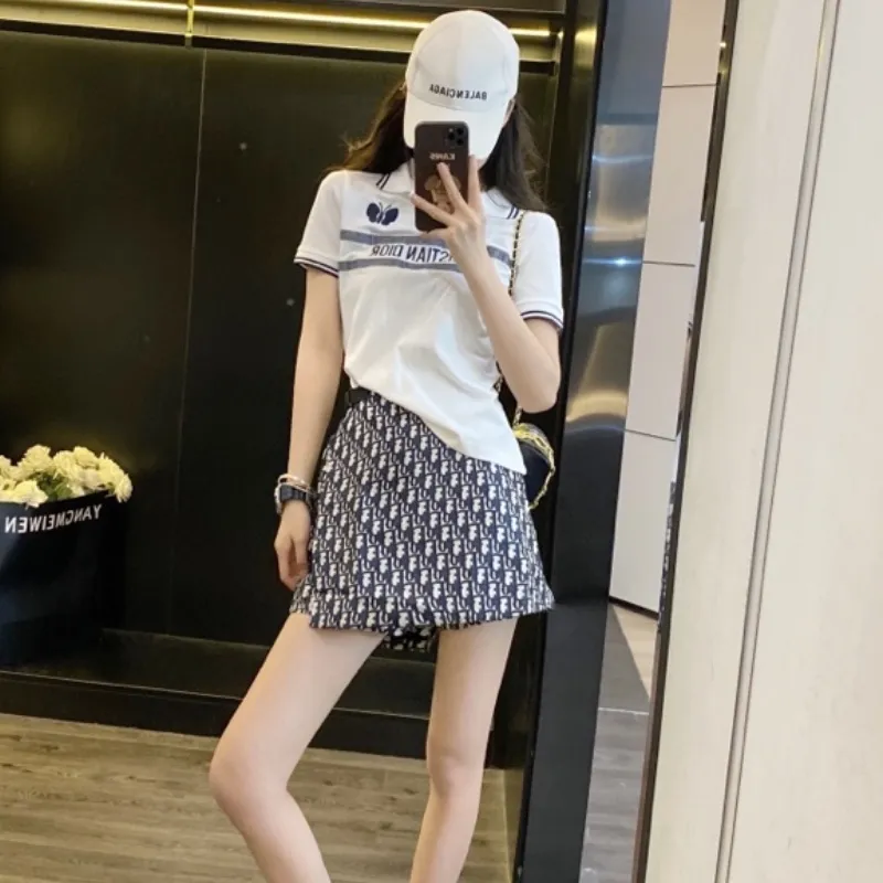 『S-L』単品注文 元気いっぱい カジュアル スタイリッシュ 快適 フィット感  シンプル Ｔシャツ スカート