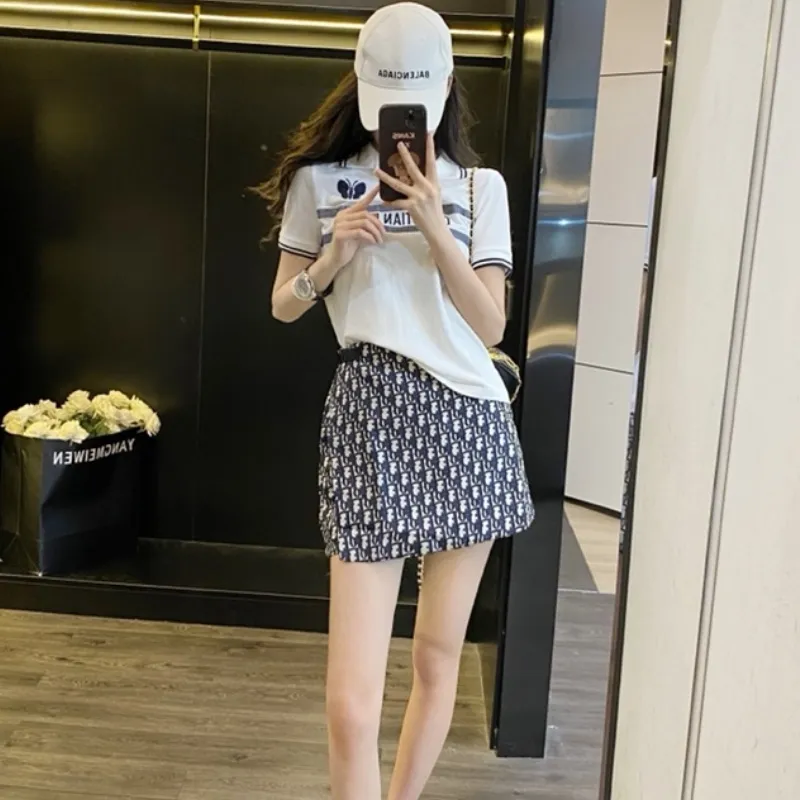 『S-L』単品注文 元気いっぱい カジュアル スタイリッシュ 快適 フィット感  シンプル Ｔシャツ スカート