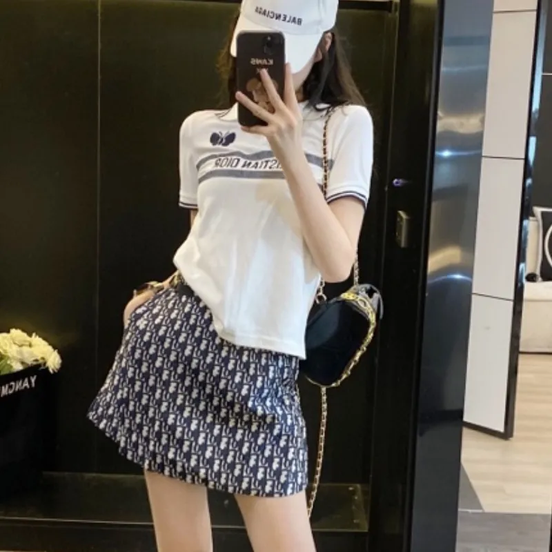 『S-L』単品注文 元気いっぱい カジュアル スタイリッシュ 快適 フィット感  シンプル Ｔシャツ スカート