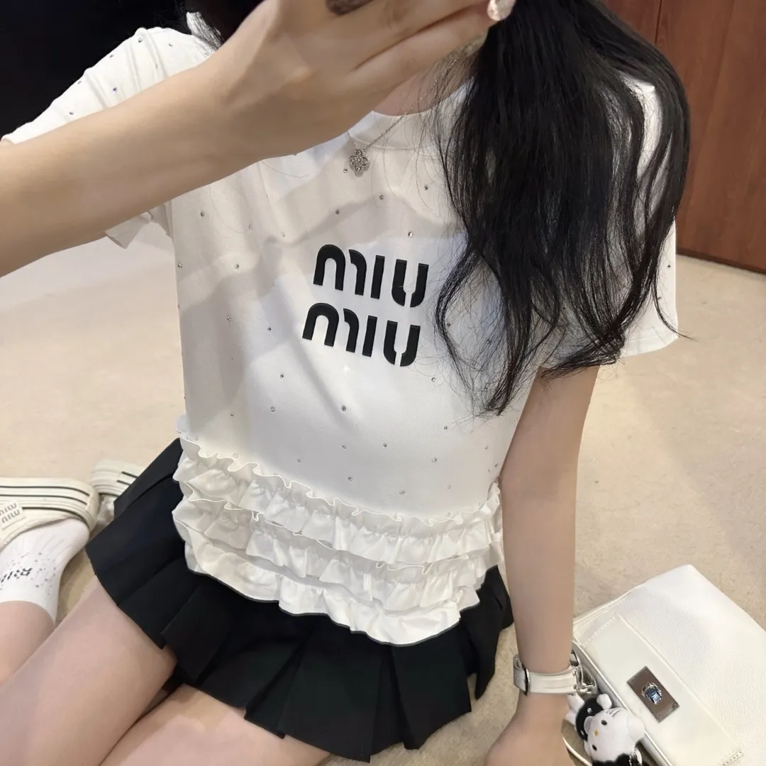 『S-L』新作 スパンコール 好感度UP 最愛の一着 レース 甘い 可愛い 半袖
