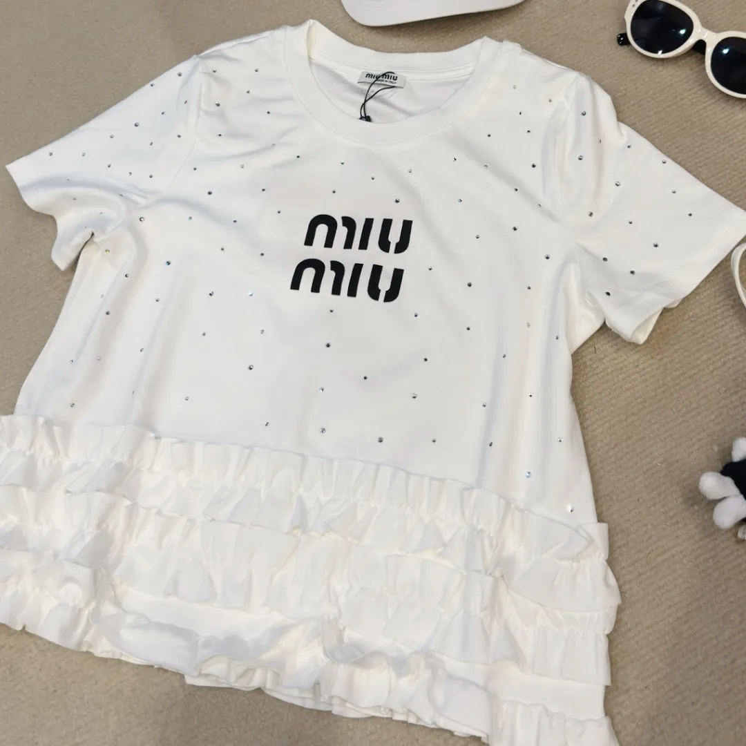 『S-L』新作 スパンコール 好感度UP 最愛の一着 レース 甘い 可愛い 半袖