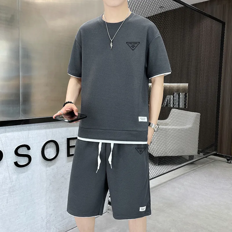 『S-3XL』着回し力抜群 気質いい ファッション 快適 軽量 通気性 クール カジュアル セット