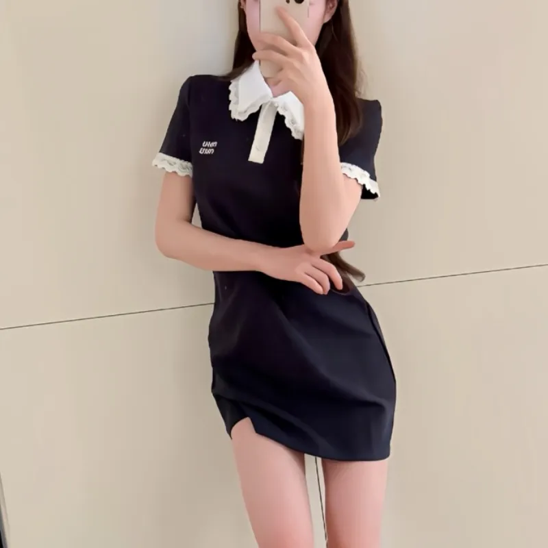 『S-L』元気いっぱい 可愛いデザイン スウィート ファッション 高品質 着瘦せ ワンピース