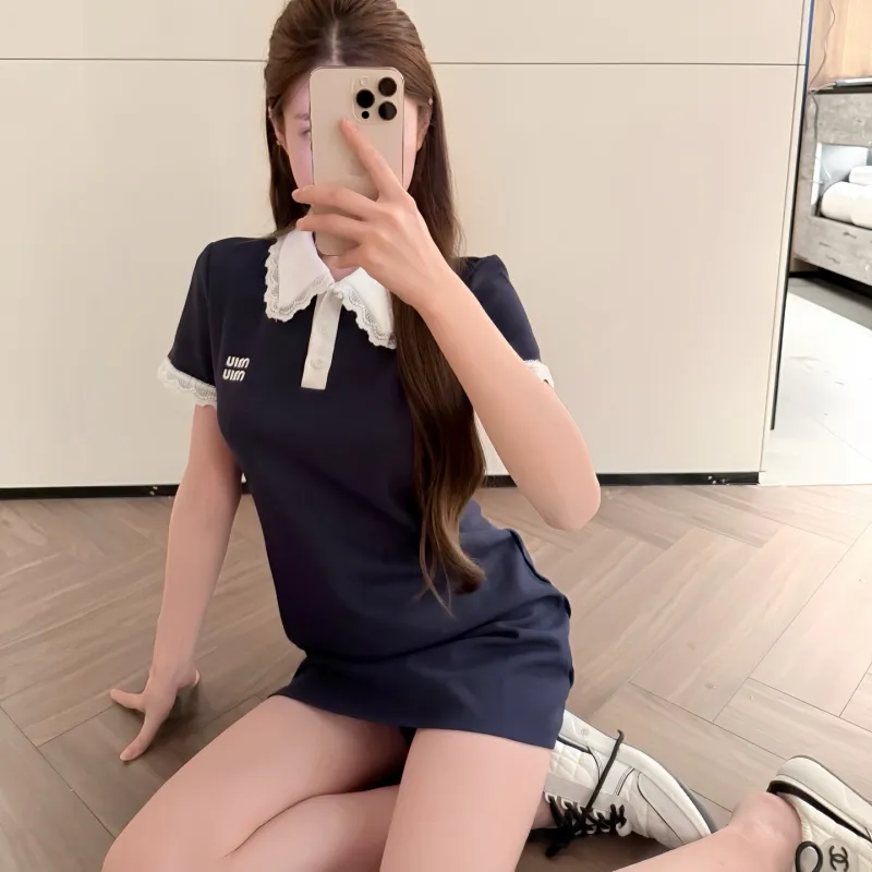 『S-L』元気いっぱい 可愛いデザイン スウィート ファッション 高品質 着瘦せ ワンピース