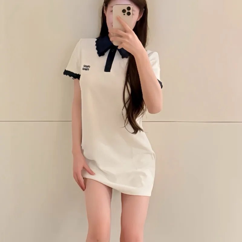 『S-L』元気いっぱい 可愛いデザイン スウィート ファッション 高品質 着瘦せ ワンピース