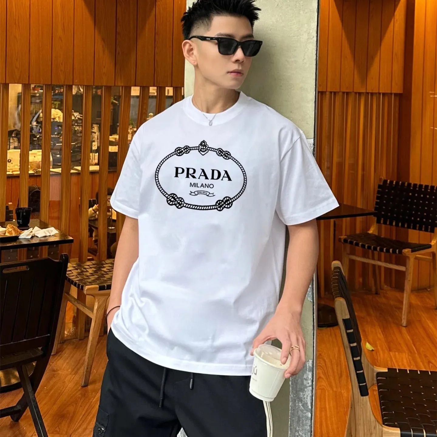『S-4XL』超お買い得 トレンドアイテム 大ヒット リラックス ラグジュアリー ミニマリスト Tシャツ