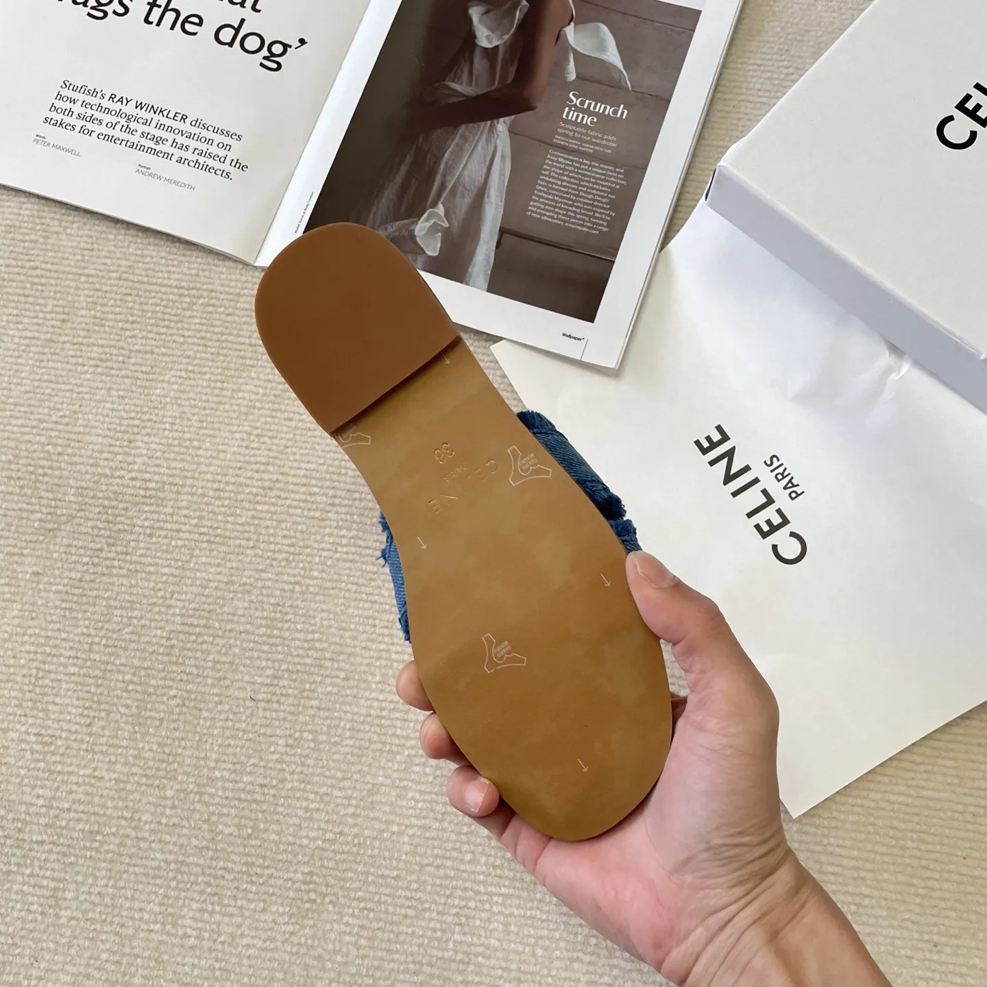 『35-41』エッジィ モダン ユニーク フェミニン 合わせやすい リラックス 高品質 スリッパ