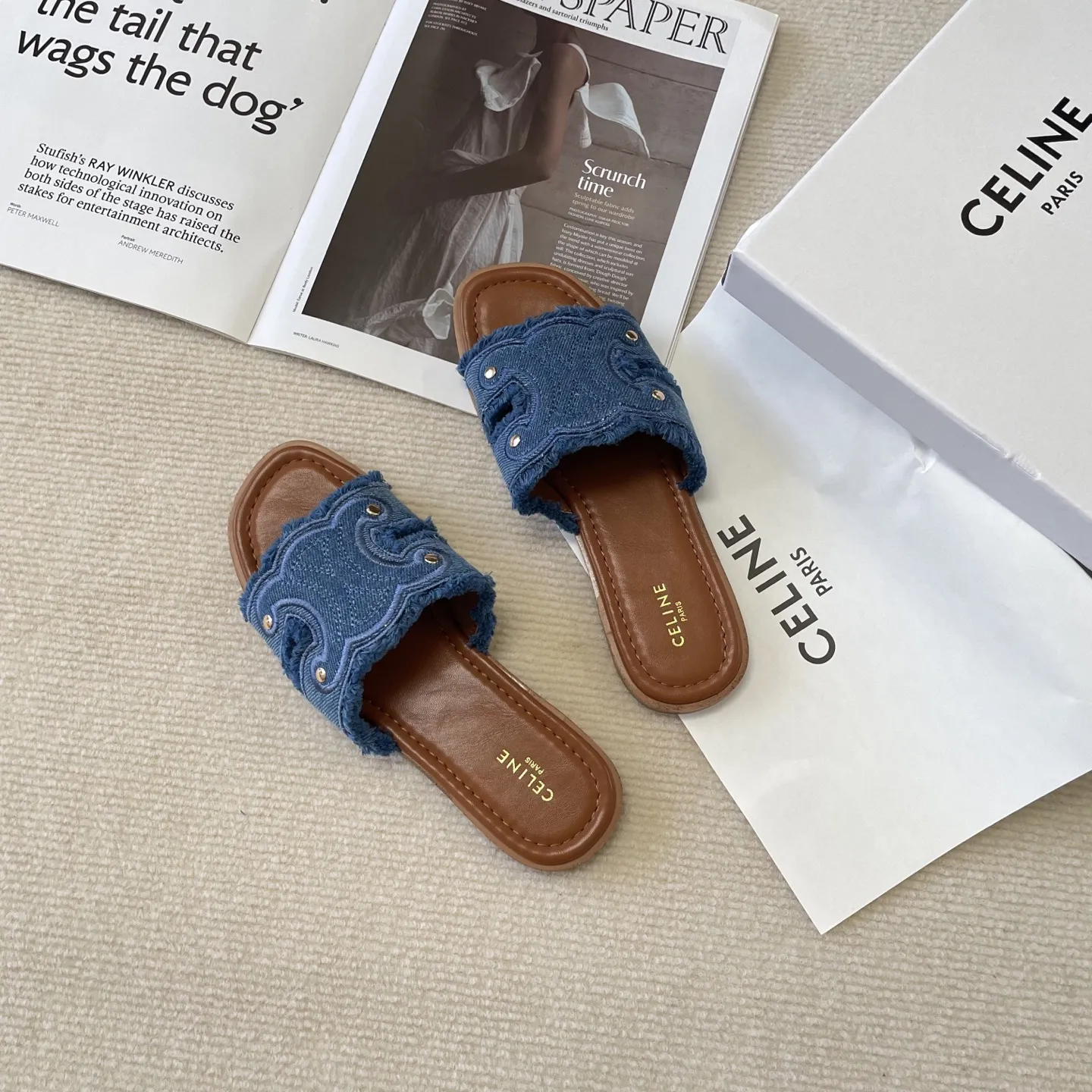 『35-41』エッジィ モダン ユニーク フェミニン 合わせやすい リラックス 高品質 スリッパ