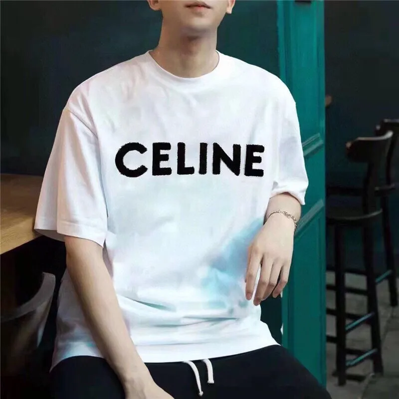 『S-L』クラシック シンプル コーデしやすい 綿100%生地 快適 定番ロゴレター タオル刺繍 Tシャツ