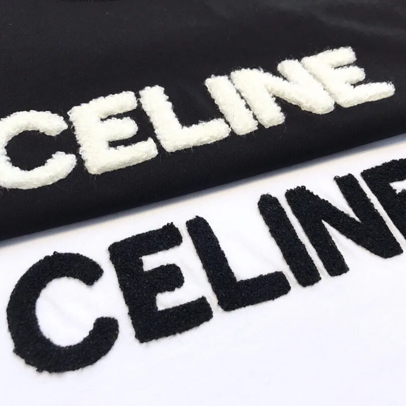 『S-L』クラシック シンプル コーデしやすい 綿100%生地 快適 定番ロゴレター タオル刺繍 Tシャツ