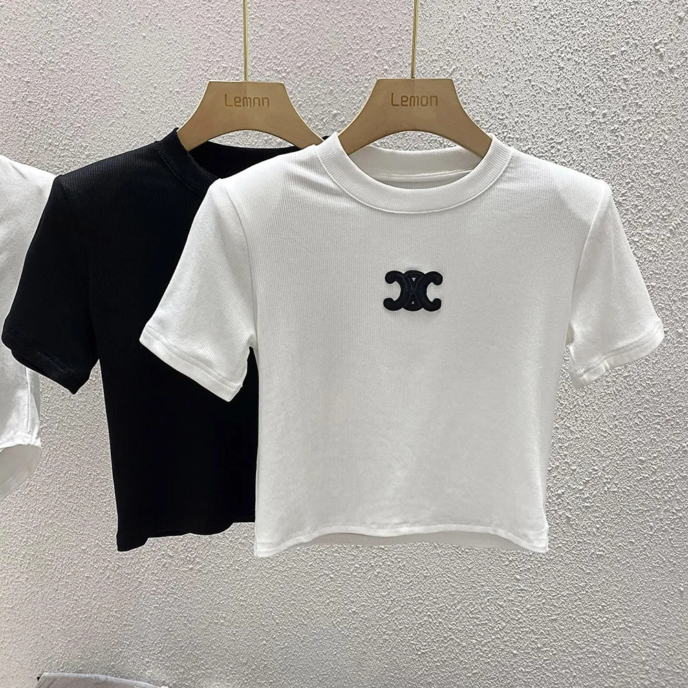 『フリー』今季も大流行 定番カジュアル ゆったり 2カラー ラウンドネック アルファベット  無地 Ｔシャツ