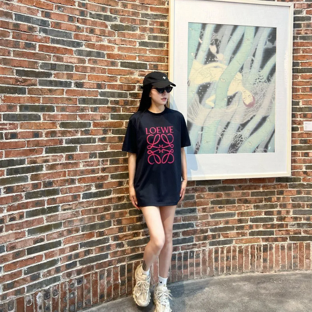 『S-4XL』綿100% 通気性 ストレッチ クラシック ロゴ プリント クルーネック 半袖 Tシャツ