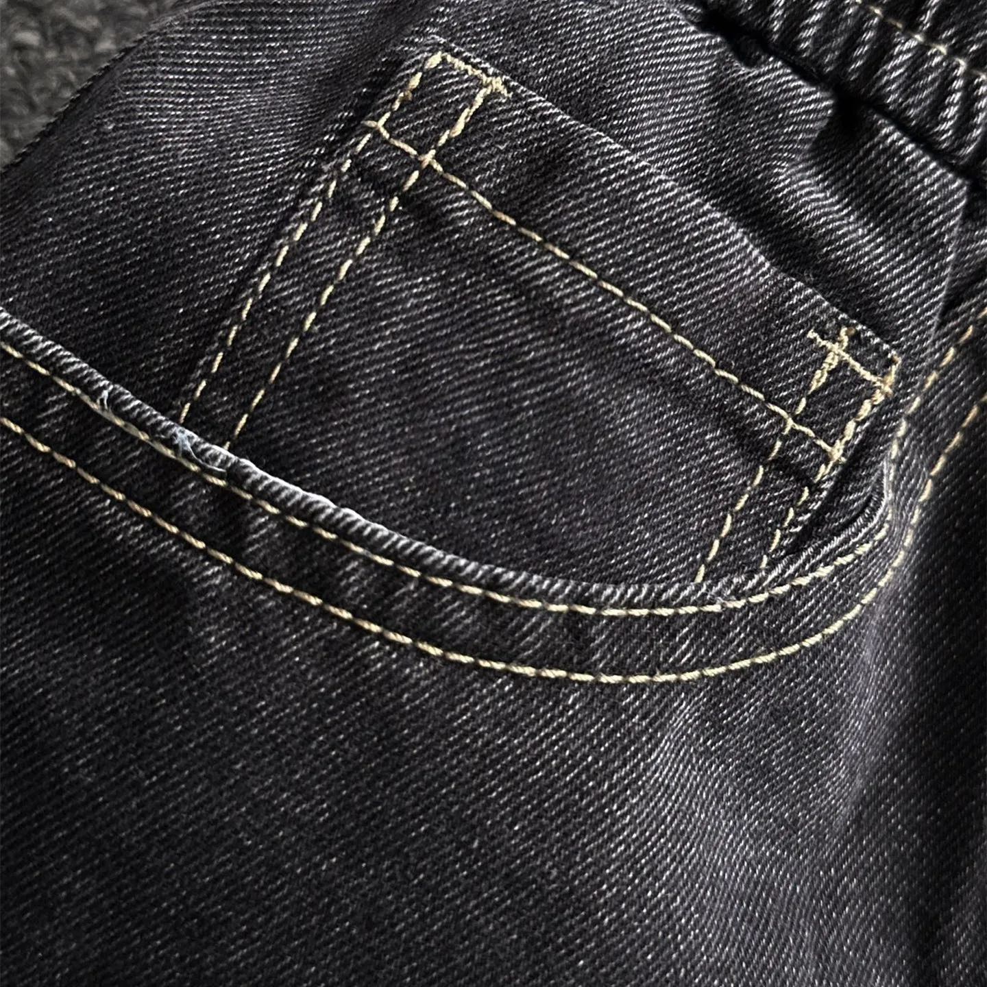『M-4XL』平織り コットンデニム ストーンウォッシュ 柔らかい 上質 快適 通気性 デニムショーツ
