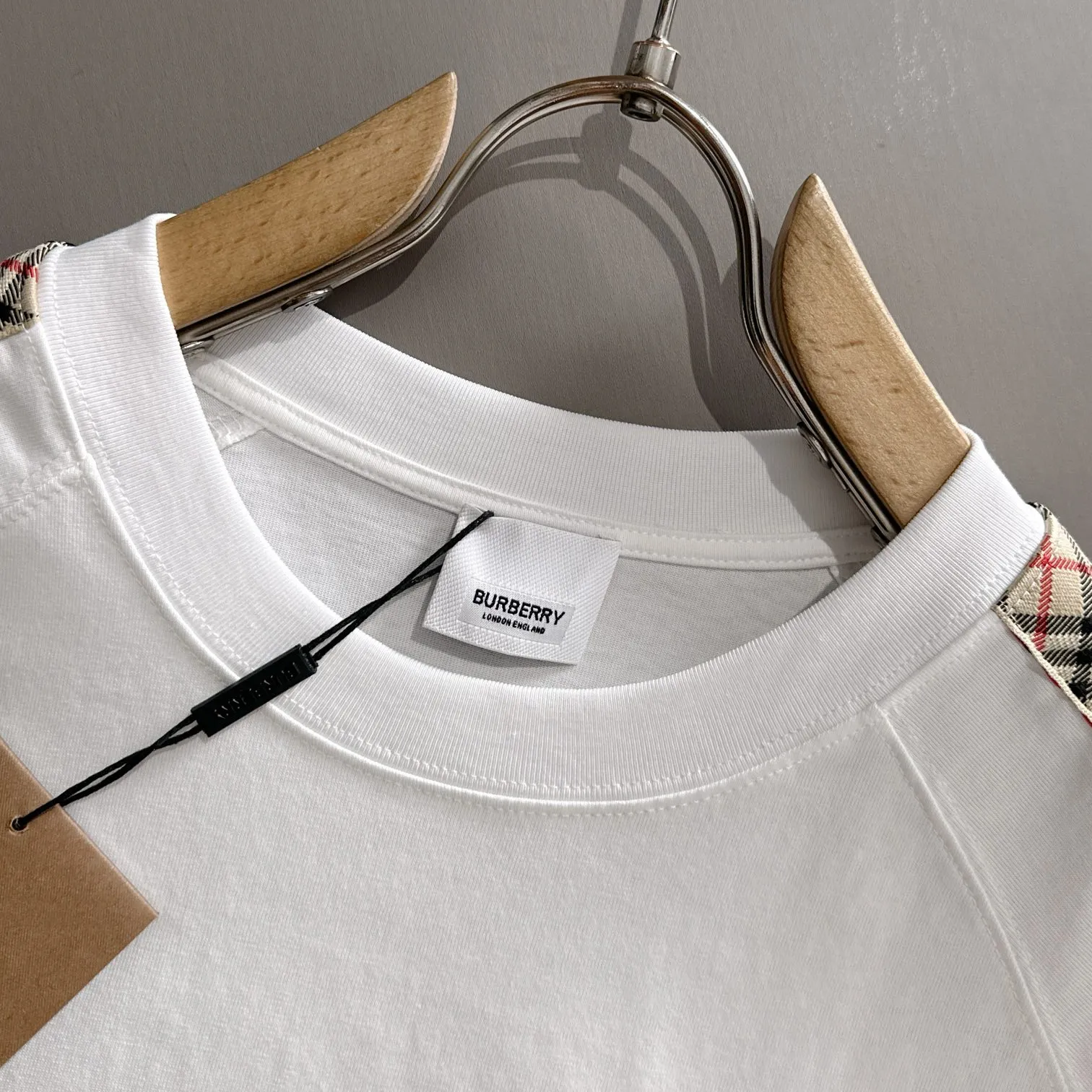 『XS-L』オーダーメイド 100％ ダブル ガーゼ コットン 生地 肩 テープ 刺繍 戦馬 ロゴ 半袖 Tシャツ