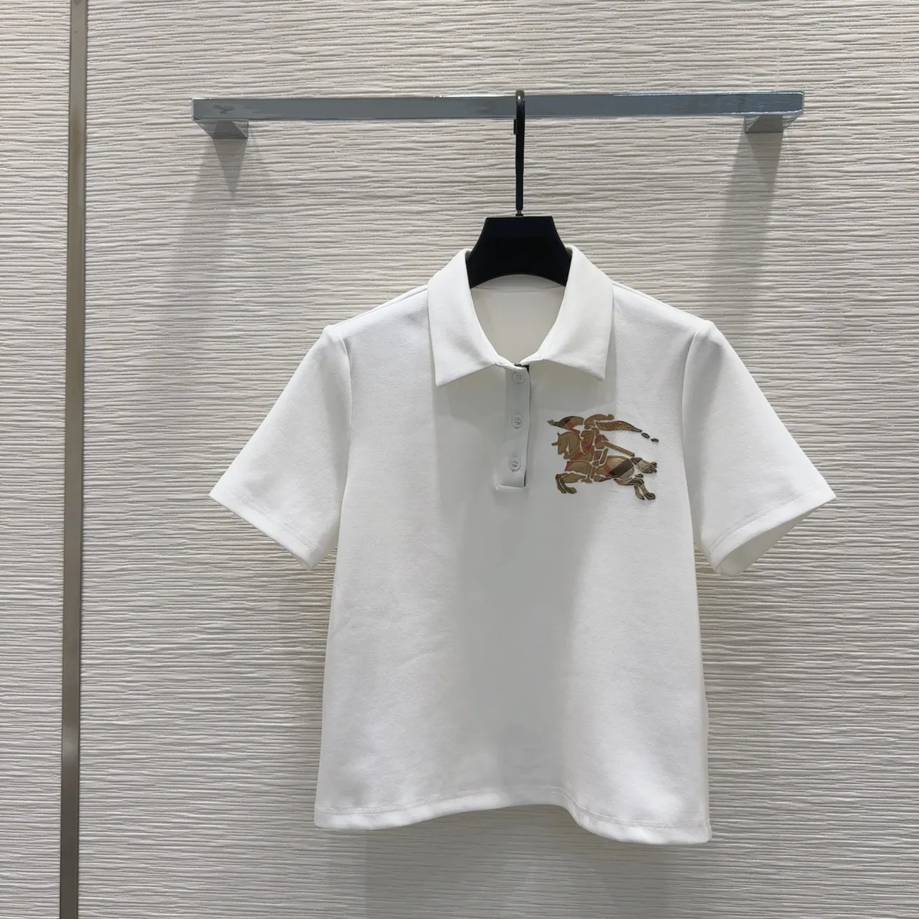 『S-L』おしゃれ 夏 涼しい スポーティ アップリケ 刺繍 装飾 カジュアル 上品 ポロシャツ ショーツ セットアップ