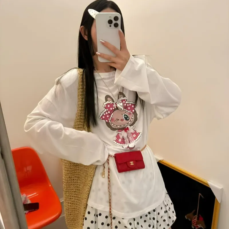 『フリーサイズ』超人気商品 合わせやすい カジュアル 可愛い ノームコア Ｔシャツ