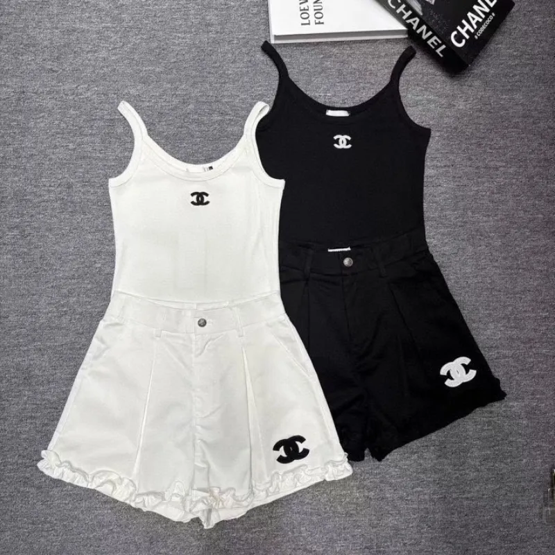 『S-L』絶対流行 人気上昇中 高品質 ファッション セクシー フリル Ｔシャツ/タンクトップ/ショートパンツ