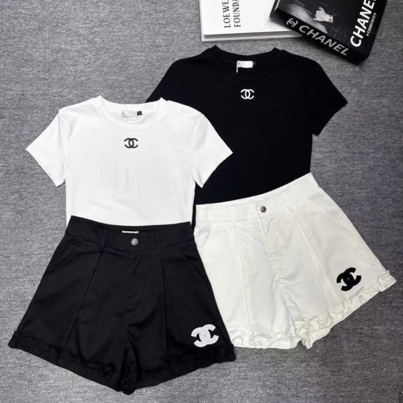 『S-L』絶対流行 人気上昇中 高品質 ファッション セクシー フリル Ｔシャツ/タンクトップ/ショートパンツ
