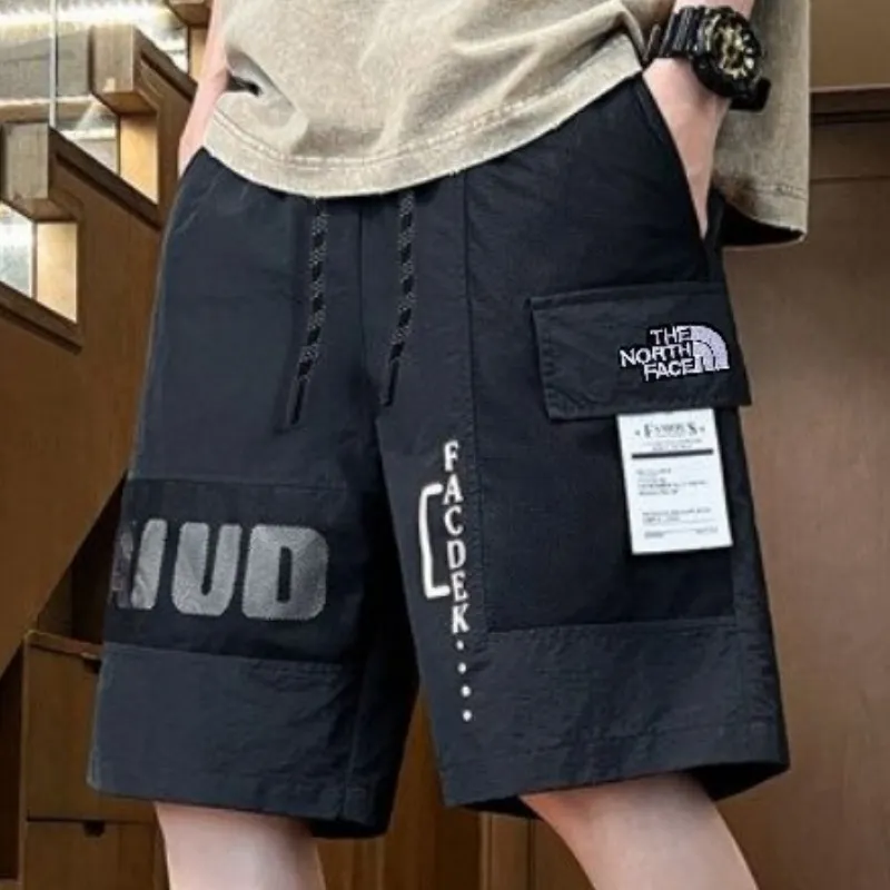 『 M-4XL』売れ筋 夏のニュースタイル 伸縮性のあるウエスト コントラストカラーのステッチ ショートパンツ