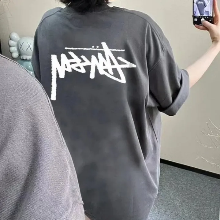 『S-4XL』人気商品 シンプルで耐久性がある 基本的な印刷 Tシャツ