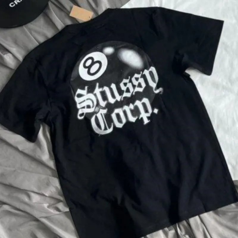 『S-4XL』話題沸騰中 8ボールプリント 大きなパターン クールでハンサム Tシャツ